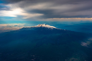 The mount Etna Volcano, Sicily island, Italy
