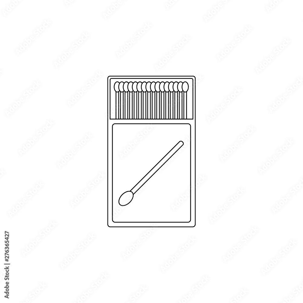 Poster matches icon. element of camping for mobile concept and web apps icon. outline, thin line icon for w