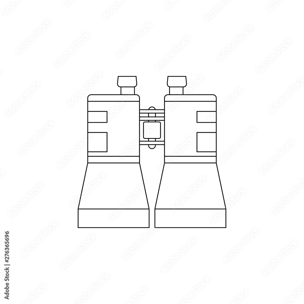 Poster binoculars icon. element of camping for mobile concept and web apps icon. outline, thin line icon fo