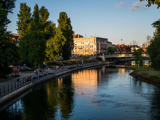 Naklejka premium River in Bydgoszcz Architecture