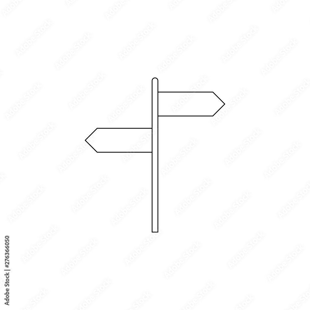 Poster road sign icon. element of camping for mobile concept and web apps icon. outline, thin line icon for