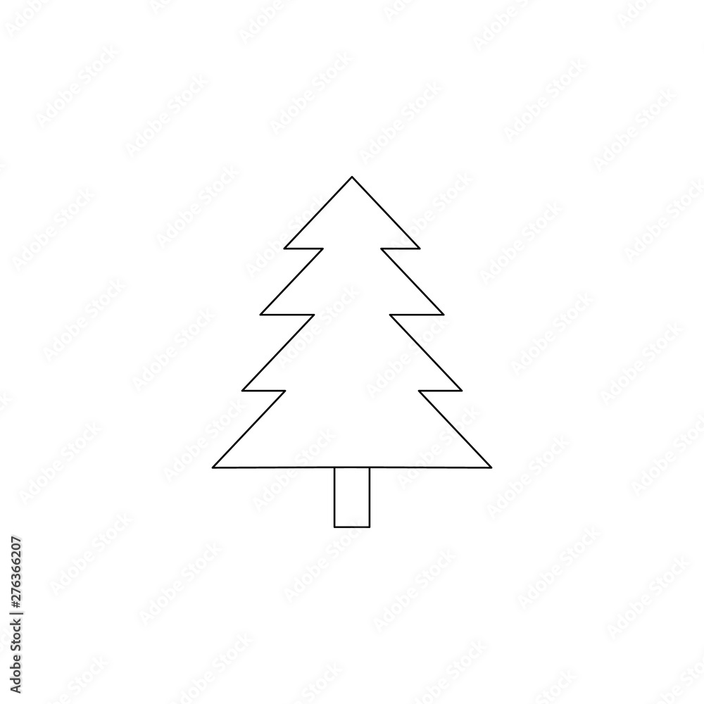 Aufkleber tree icon. element of camping for mobile concept and web apps icon. outline, thin line icon for webs