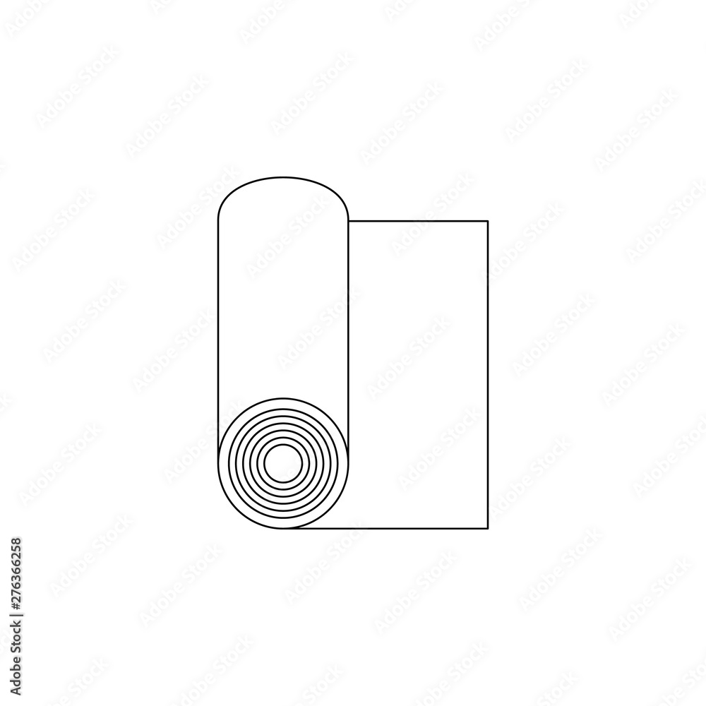 Poster camping mat icon. element of camping for mobile concept and web apps icon. outline, thin line icon f