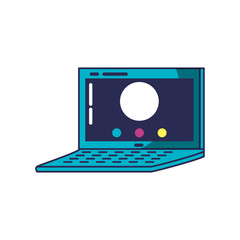 laptop computer device isolated icon