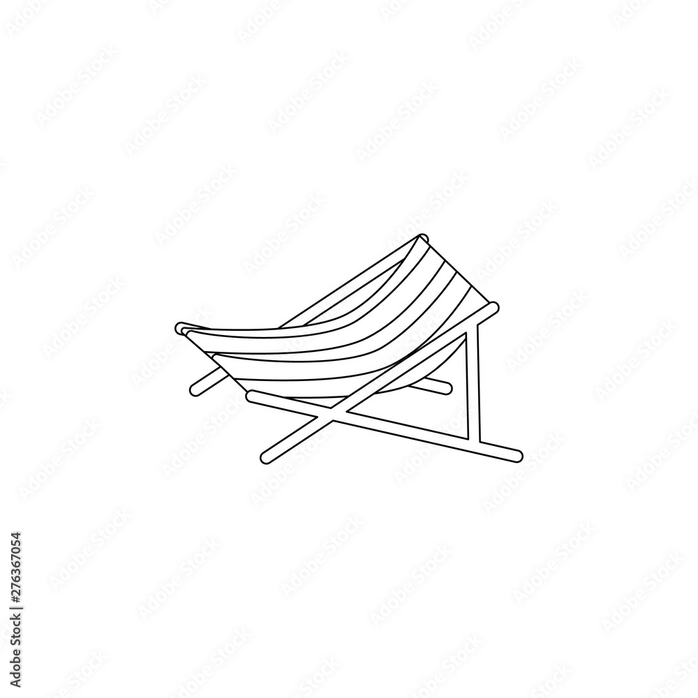 Poster beach table flat icon. element of summer for mobile concept and web apps icon. outline, thin line ic