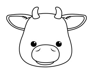 Bull cartoon design vector illustrator