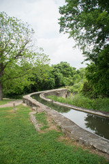 Espada Aqueduct or Piedras Creek Aqueduct in San Antonio San Antonio Missions National Historical Park, Texas