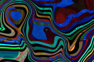 Pixel pattern of a digital glitch / Abstract background, psychedelic pattern of a digital glitch.