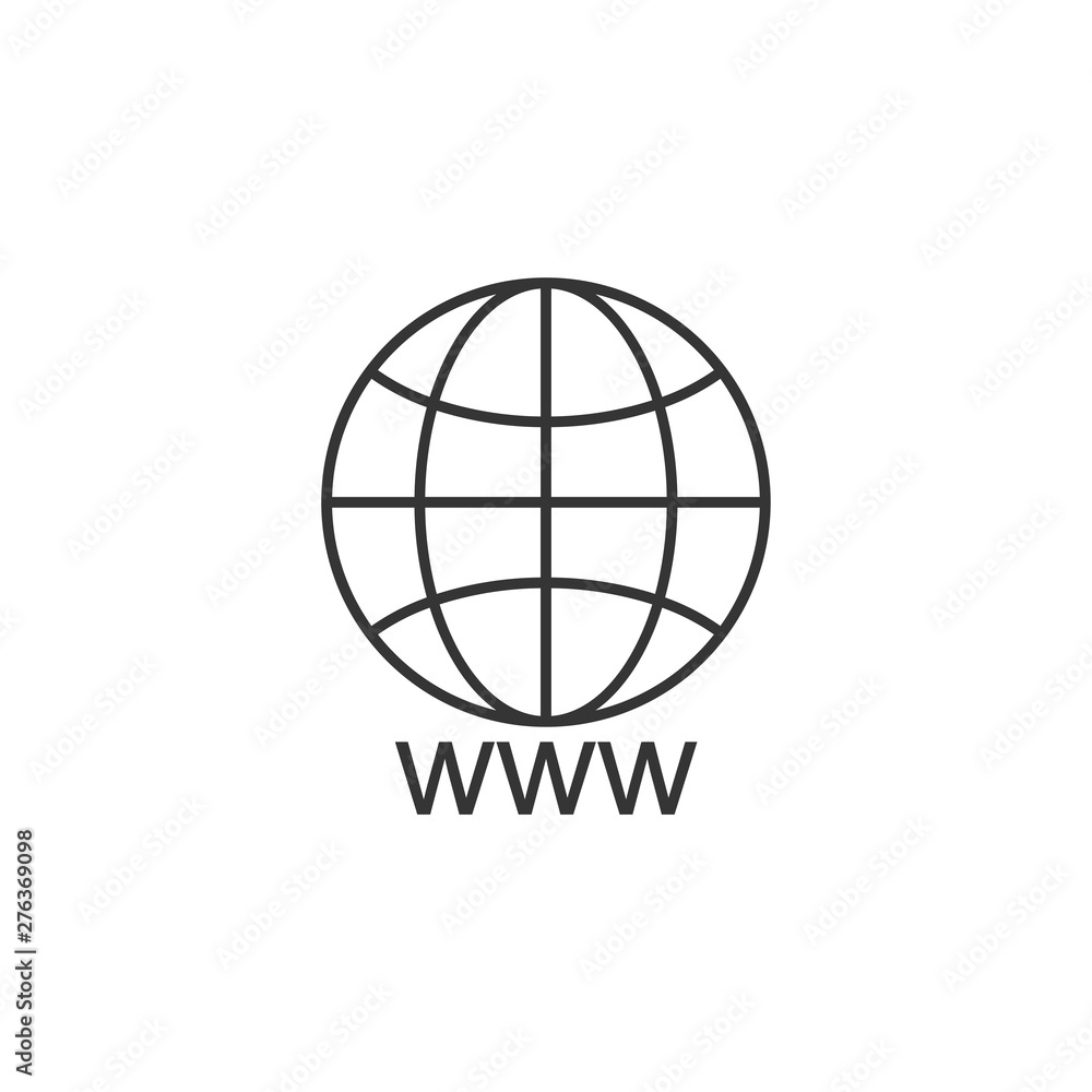 Poster go to website icon symbol template black color editable. simple logo vector illustration for graphic and web design.