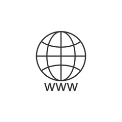 go to website icon symbol template black color editable. simple logo vector illustration for graphic and web design.