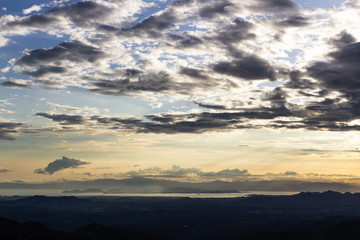 Sunset Mountain view ,Guanacaste, Costa Rica.