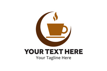 unique coffee simple logo creative design in flat style with color . coffee logo creative design for identity and business