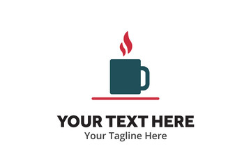 unique coffee simple logo creative design in flat style with color . coffee logo creative design for identity and business