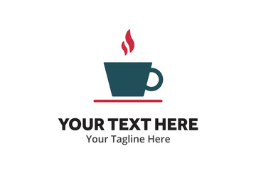 unique coffee simple logo creative design in flat style with color . coffee logo creative design for identity and business