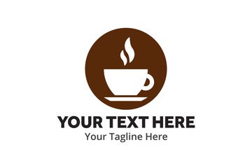 unique coffee simple logo creative design in flat style with color . coffee logo creative design for identity and business