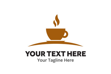 unique coffee simple logo creative design in flat style with color . coffee logo creative design for identity and business