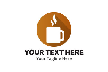 unique coffee simple logo creative design in flat style with color . coffee logo creative design for identity and business