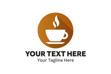 unique coffee simple logo creative design in flat style with color . coffee logo creative design for identity and business