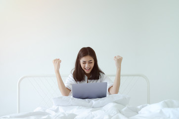 Women are working and happy.