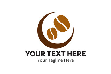 unique coffee simple logo creative design in flat style with color . coffee logo creative design for identity and business