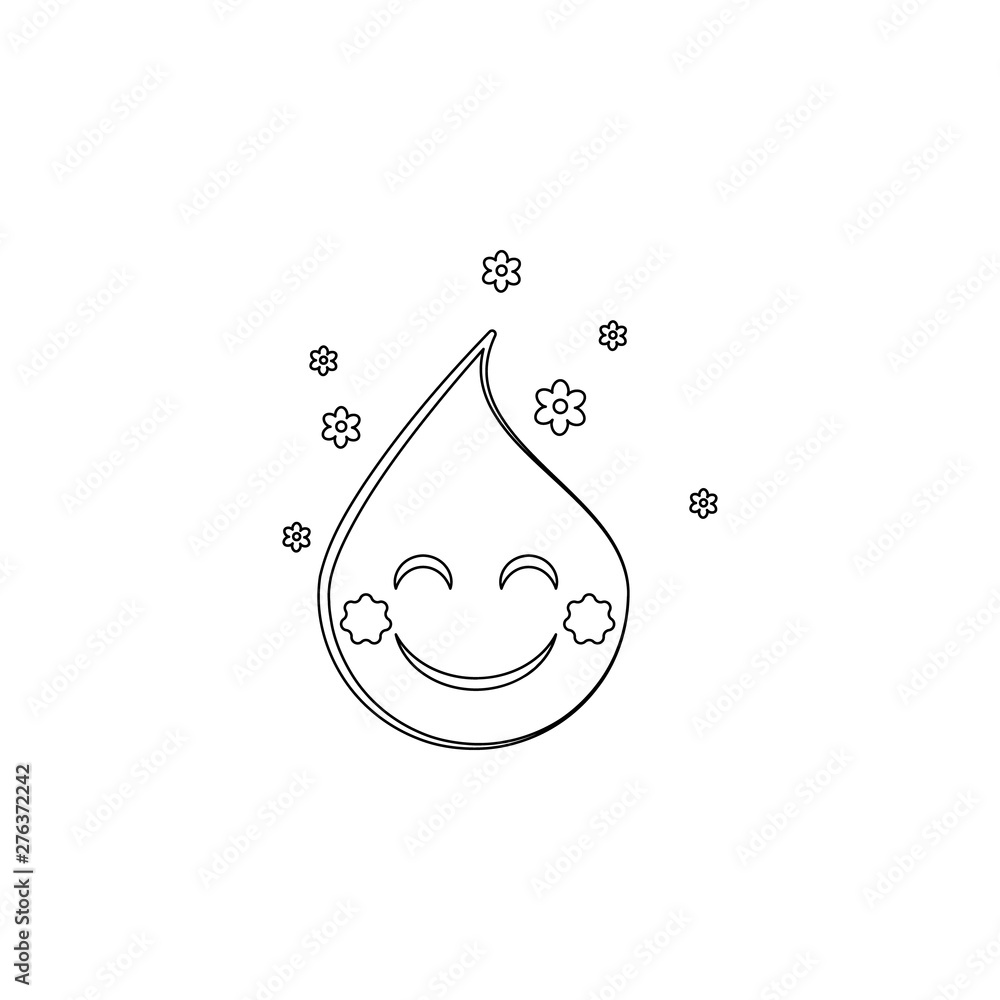 Poster emoji very happiness icon. element of emoji for mobile concept and web apps icon. outline, thin line