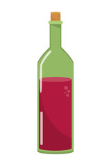 Isolated wine bottle design vector illustrator