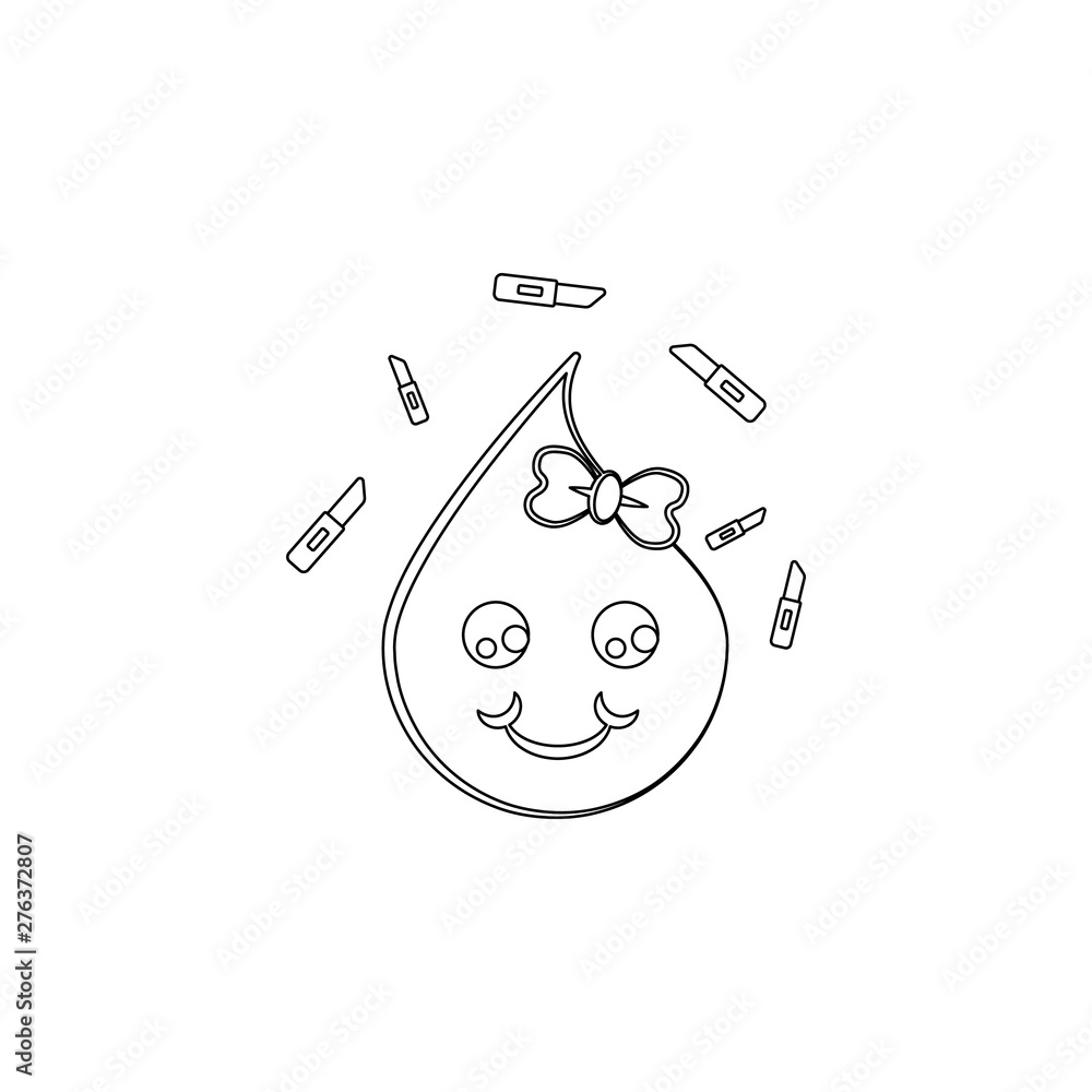 Poster emoji lovely icon. element of emoji for mobile concept and web apps icon. outline, thin line icon fo