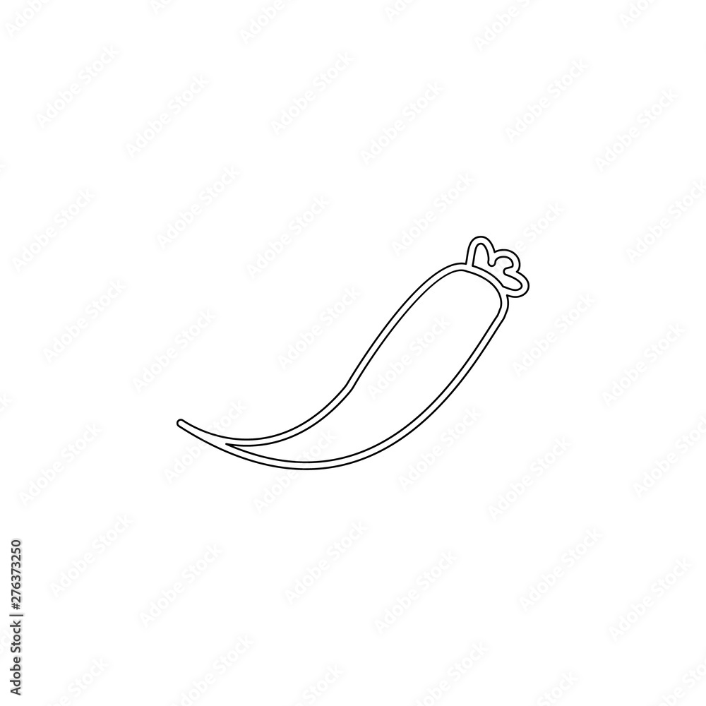 Poster hot peppers colored icon. element of fruit for mobile concept and web apps icon. outline, thin line 