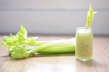 Celery juice spun for healthy