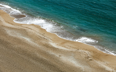 waves on the beach