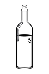 Isolated wine bottle design vector illustrator