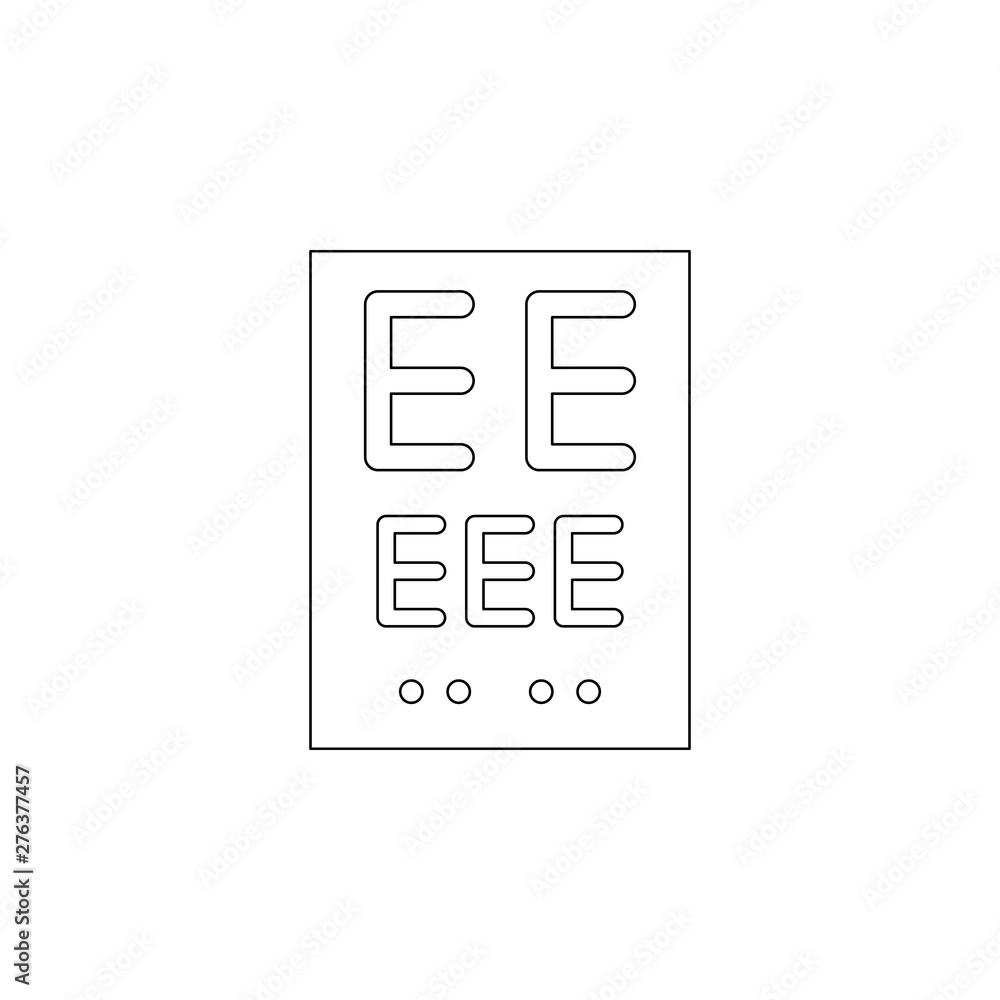 Aufkleber optometry illustration icon. optometry icons universal set for web and mobile