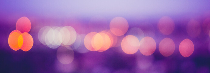 City lights blur bokeh