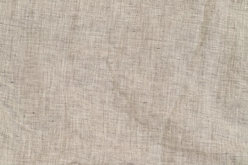 Fototapeta na wymiar Pure linen texture. Wrinkled linen fabric background. 