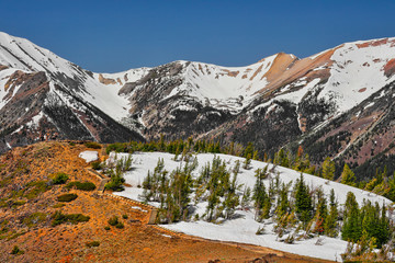 high altitude hiking feels like the top of the world