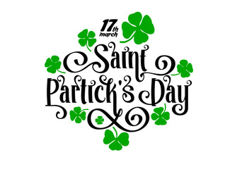 For Irish national holiday St. Patrick's day poster design.