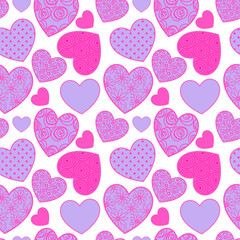 St.Valentine's day holiday seamless pattern.