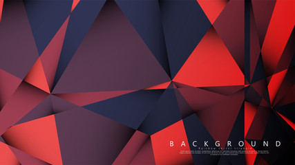 Vector triangle background with a combination of dark red. Geometric illustration style with gradients and transparency.