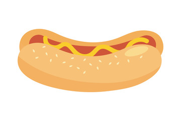 Isolated hot dog design vector illustrator