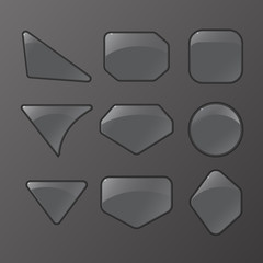 Black buttons for many websites