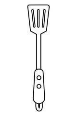 Isolated barbecue spatula design vector illustrator