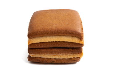 Swiss Biberli cookies isolated