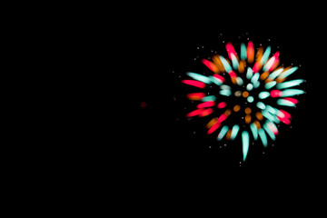 Fototapeta premium fireworks in the sky