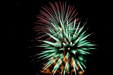 fireworks in the sky