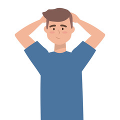 Isolated man design vector illustrator