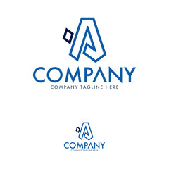 Modern Letter A Logo Template
