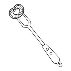 Isolated barbecue fork design vector illustrator