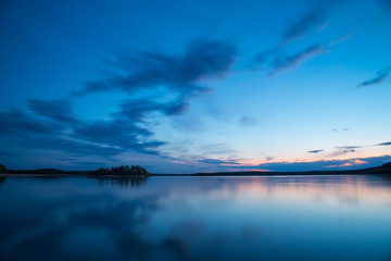 Landscape of sea shore - long exposure photo of shoreline