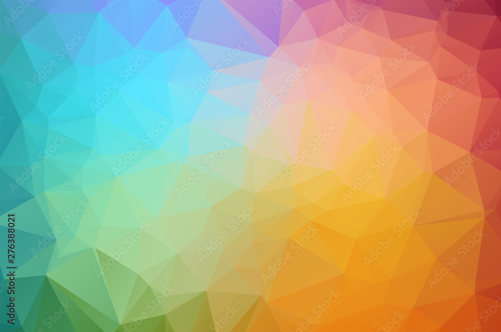 Poster light colorful low poly crystal background. polygon design pattern. low poly vector illustration, lo