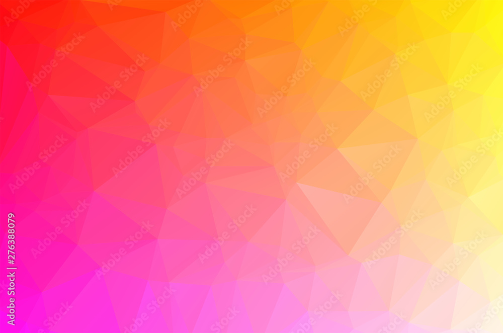 Poster sweet soft multicolor low poly crystal background. polygon design pattern. sweet soft multicolor low